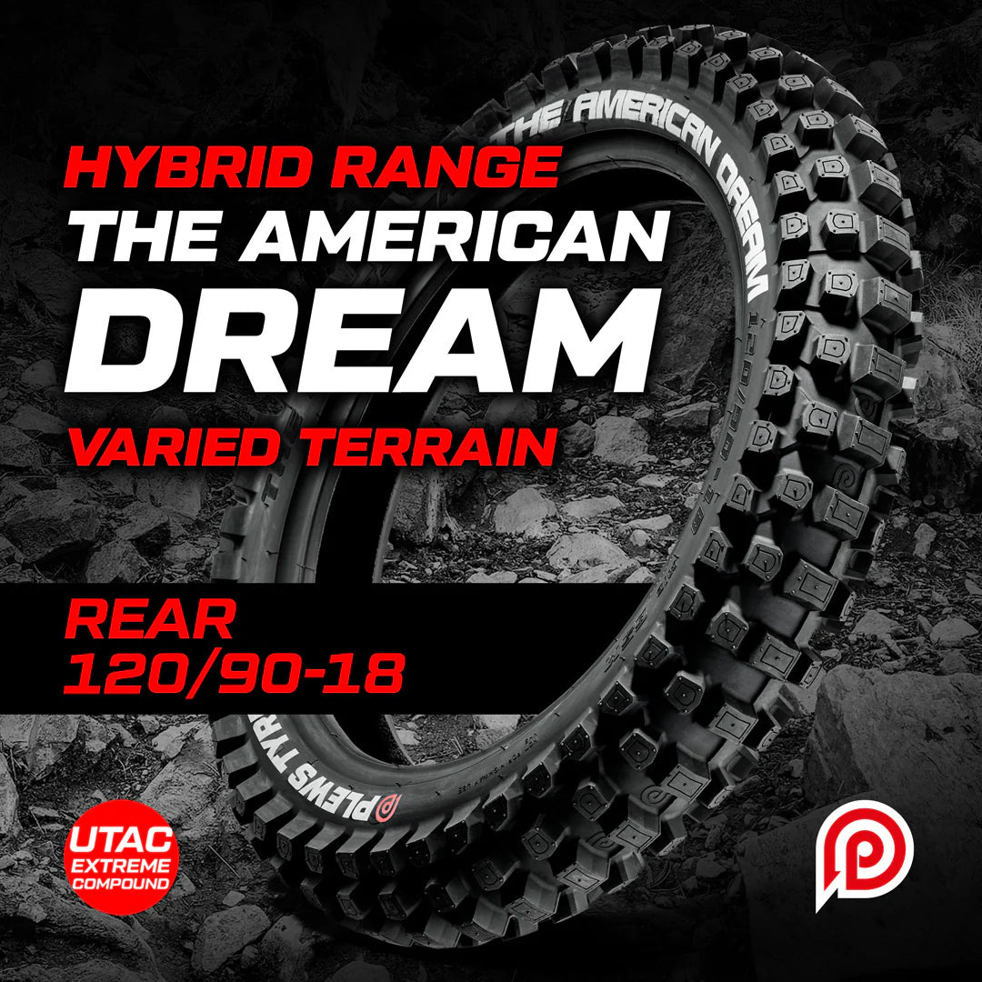 Plews Tyres The American Dream Extreme/Hybrid 120/90-18