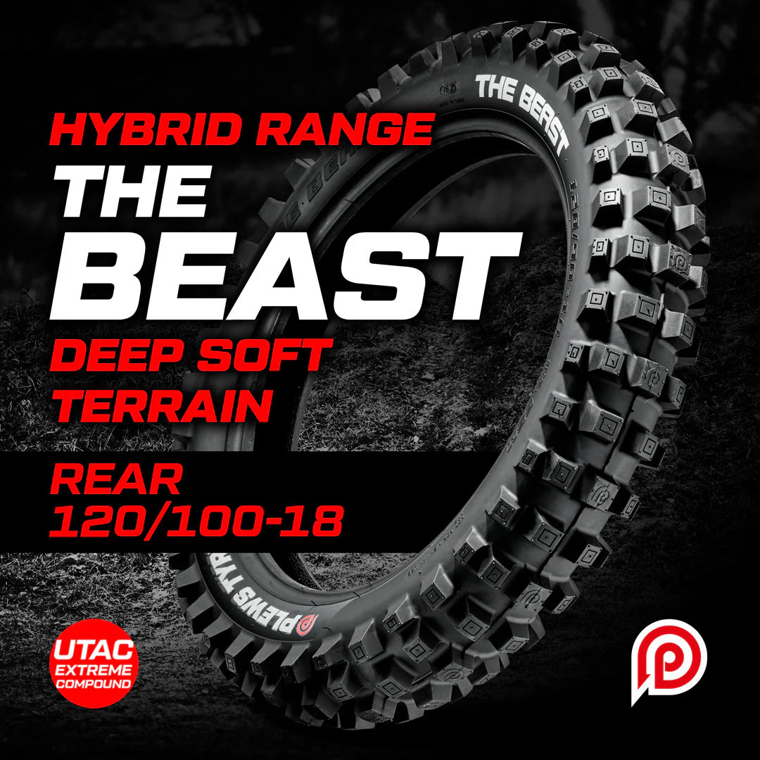 Plews Tyres The Beast Extreme/Hybrid 120/100-18