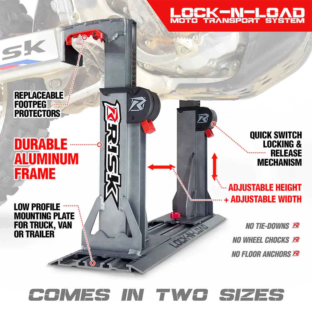 Lock-N-Load PRO - Σύστημα Μεταφοράς Μοτοσυκλέτας - Ρυθμιζόμενο