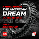 Plews Tyres The American Dream Extreme/Hybrid 120/100-18