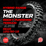 Plews Tyres The Monster Extreme/Hybrid 120/90-18