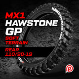 Plews Tyres MX1 HAWKSTONE GP Soft Rear ( 110/90-19)