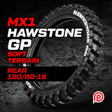 Plews Tyres MX1 HAWKSTONE GP Soft Rear ( 120/80-19)