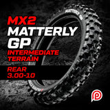Plews Tyres MX2 MATTERLY GP Medium Rear (3.00-10)