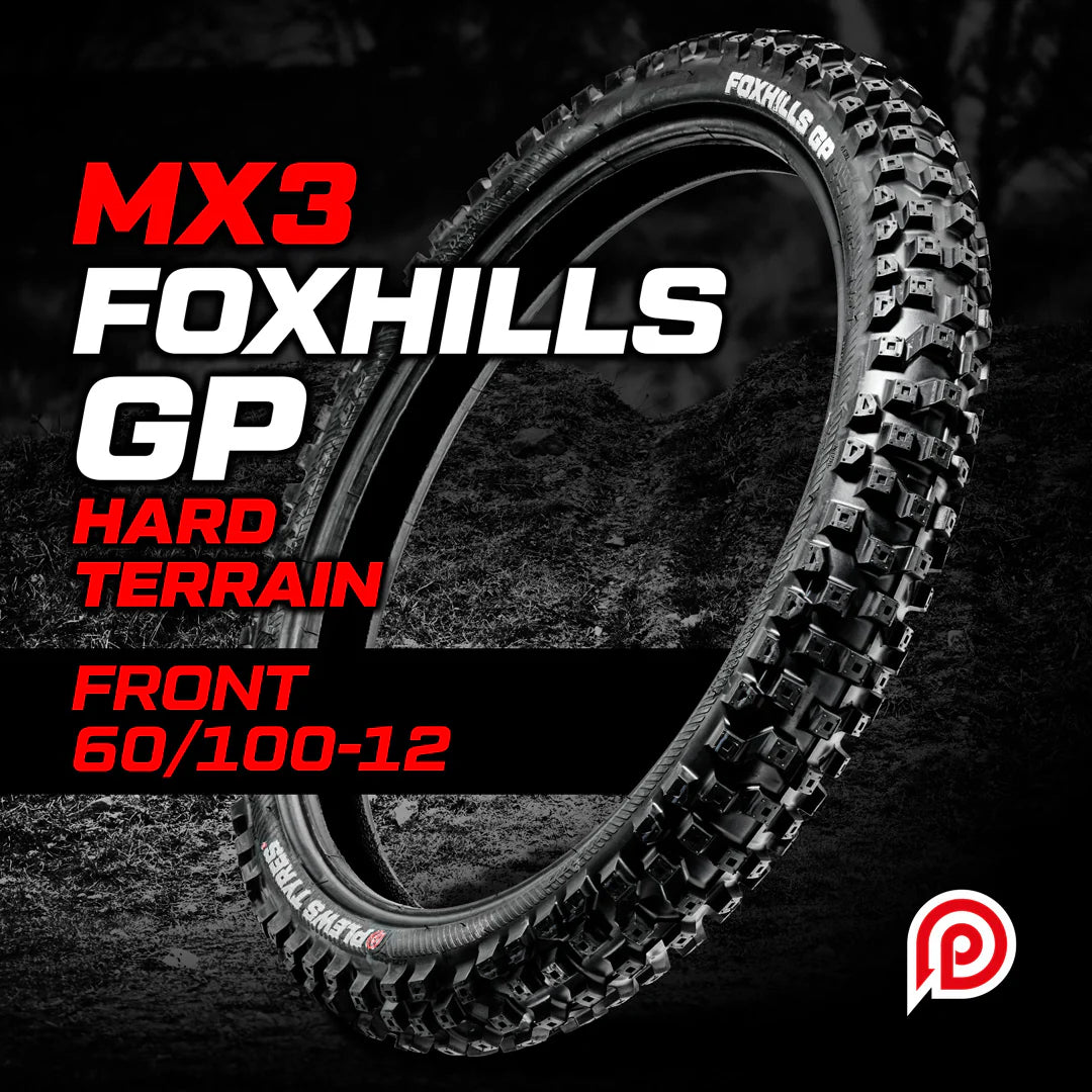 Plews Tyres MX3 FOXHILLS GP Hard Front (60/100-12)