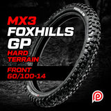 Plews Tyres MX3 FOXHILLS GP Hard Front (60/100-14)