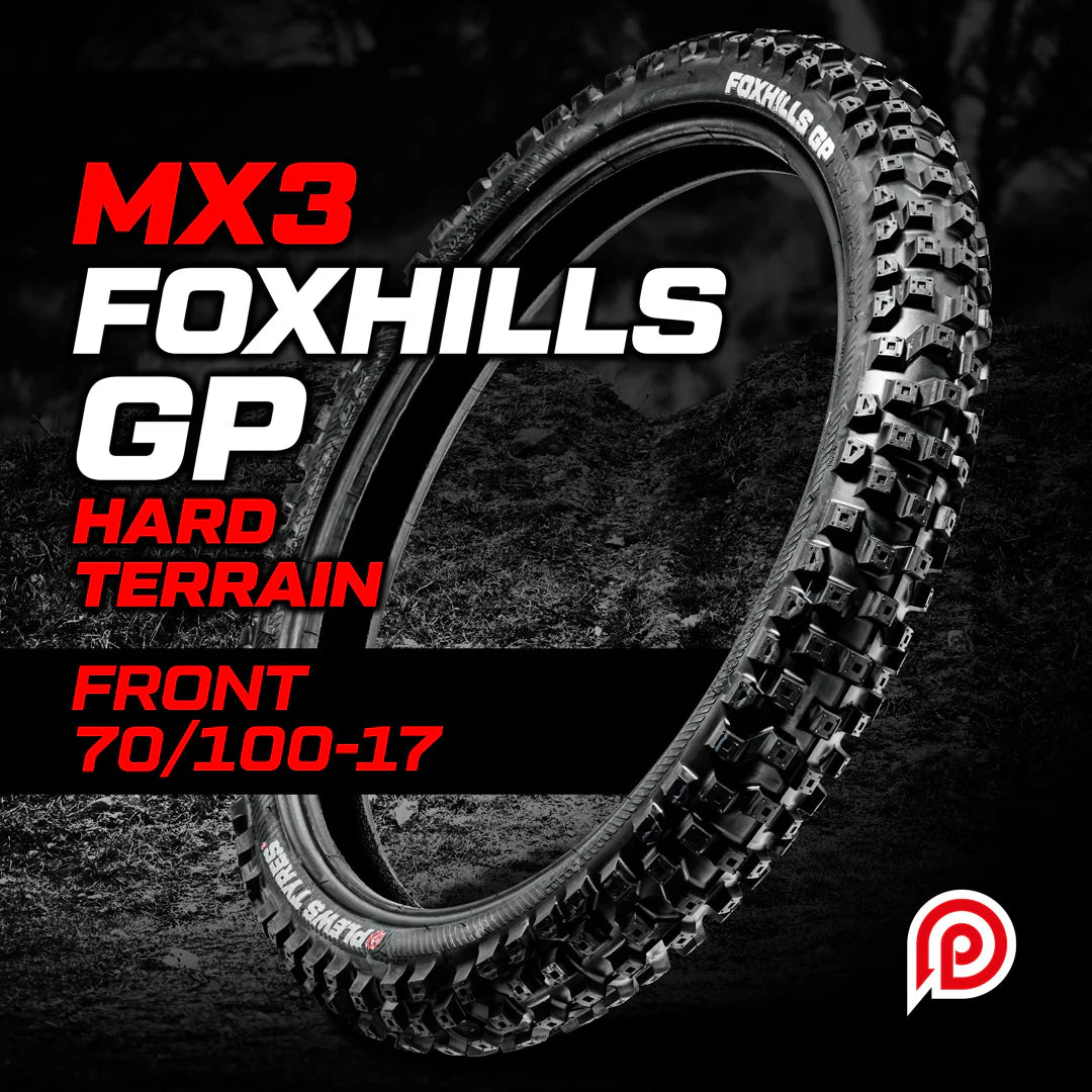 Plews Tyres MX3 FOXHILLS GP Hard Front (70/100-17)