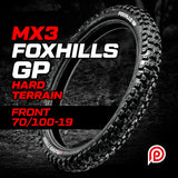 Plews Tyres MX3 FOXHILLS GP Hard Front (70/100-19)