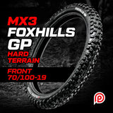 Plews Tyres MX3 FOXHILLS GP Hard Front (70/100-19)