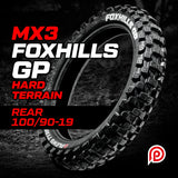 Plews Tyres MX3 FOXHILLS GP Hard Rear (100/90-19)