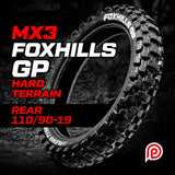Plews Tyres MX3 FOXHILLS GP Hard Rear (110/90-19)