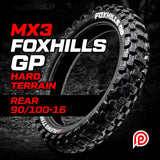 Plews Tyres MX3 FOXHILLS GP Hard Rear (90/100-16)