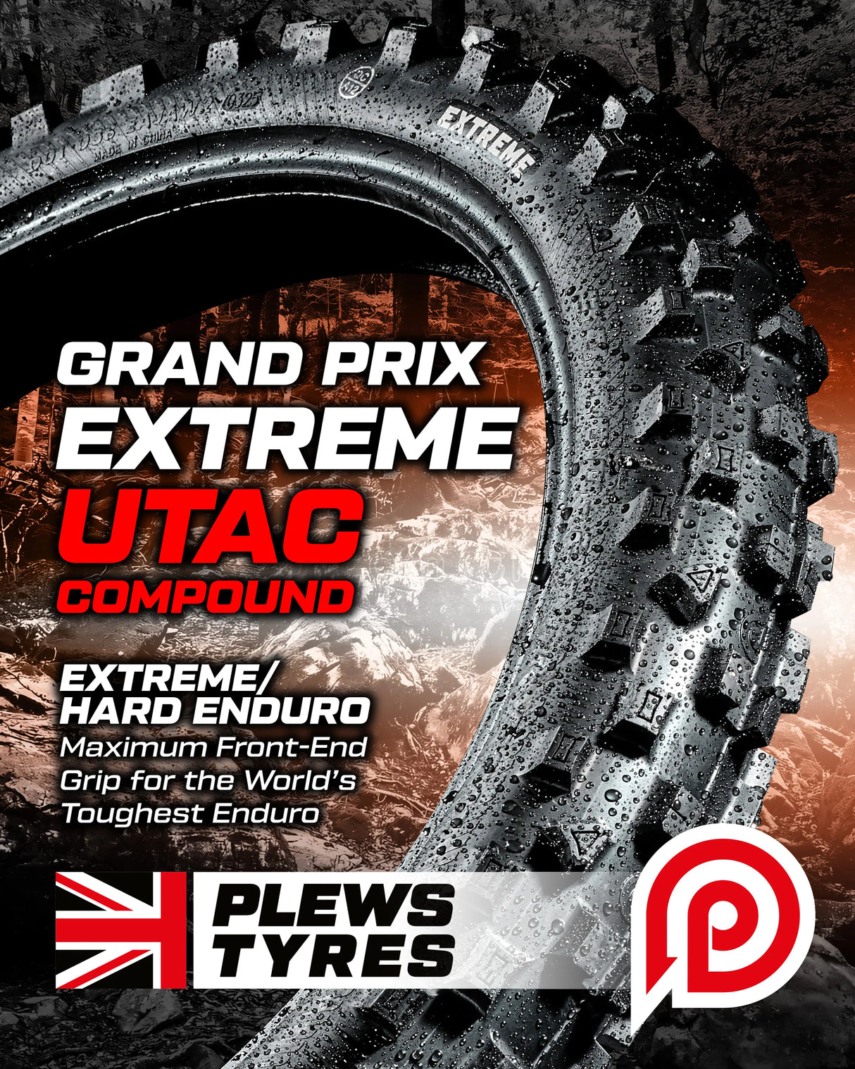 Plews Tyres EN1X Grand Prix ECE EXTREME Front (90/100-21)